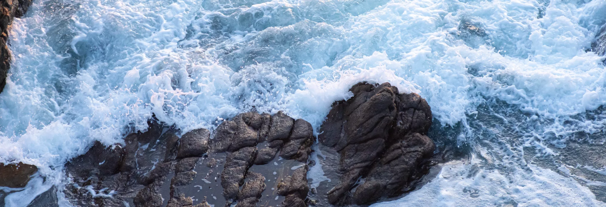 Ressac sur la plage du Conquet