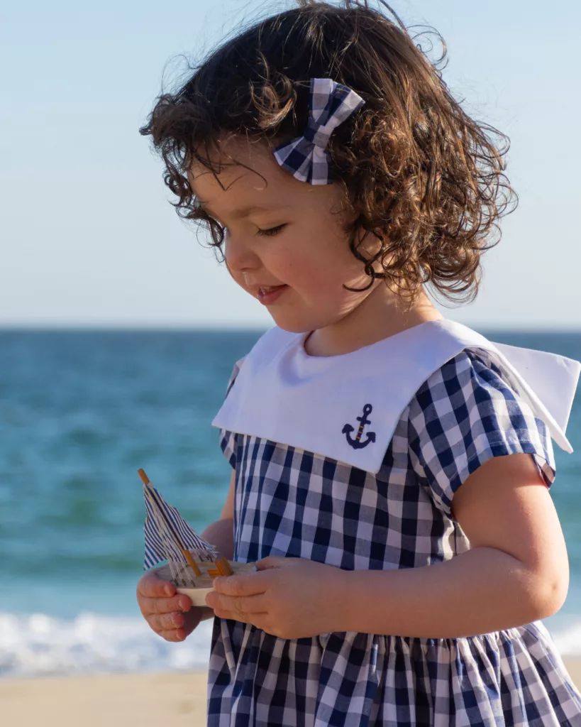 Robe Trégana devant la mer