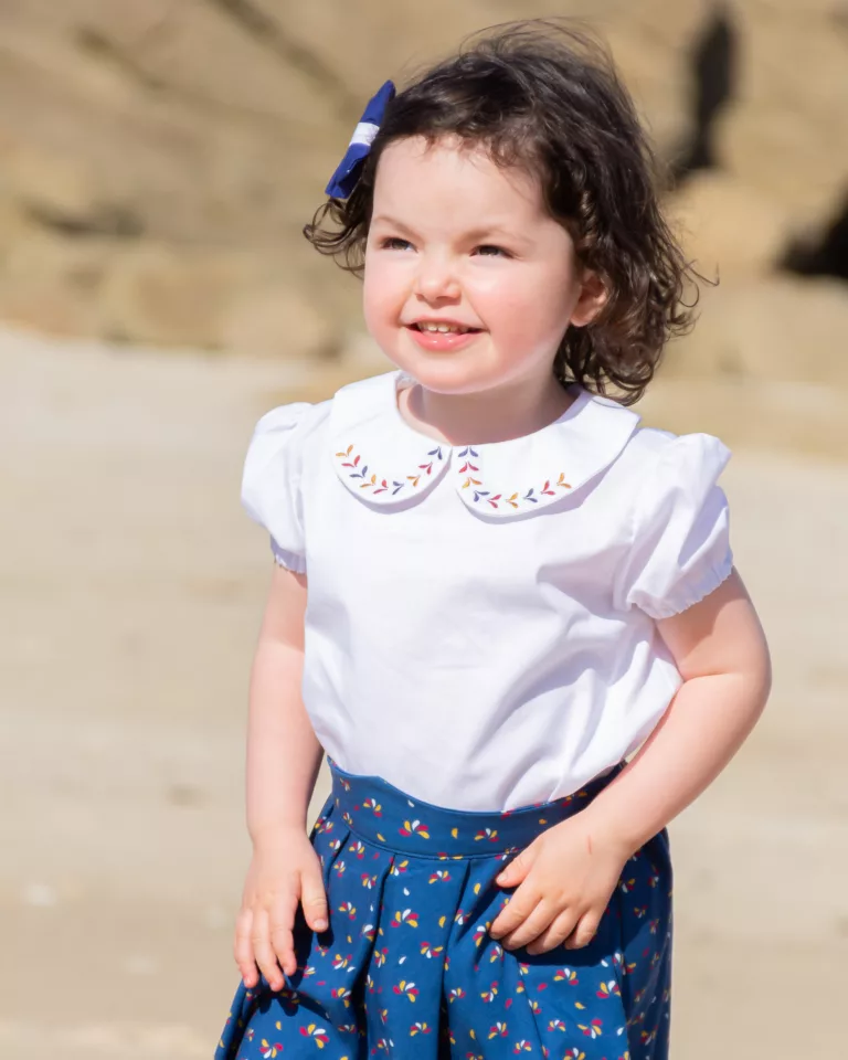 Chemisier brodé Brignogan fille