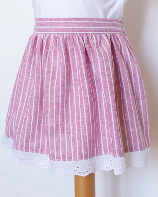 Jupe Landunvez broderie anglaise