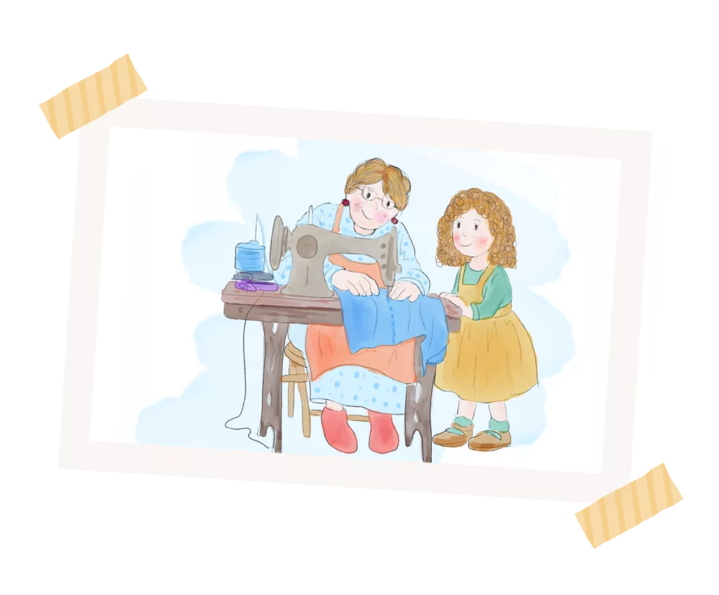 Clémence et sa grand-mère